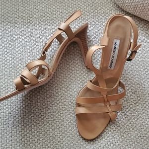 Manolo Blahnik strappy sandal, size 39.5
